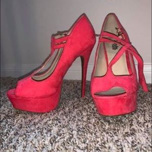 Hot pink heels